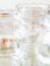 Wavy Clear Glass Jars